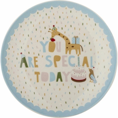 Bloomingville Keramický tanier Celebrate Blue 16 cm