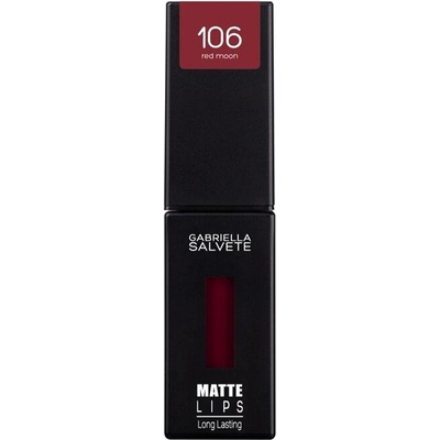 Gabriella Salvete Matte Lips dlhotrvajúci tekutý rúž s matným efektom 106 Red Moon 4,5 ml