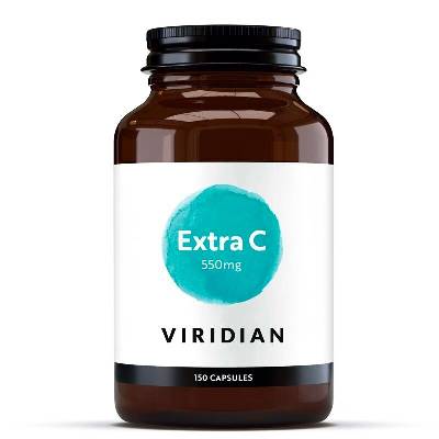 Viridian Extra C (Vitamín C) 550 mg 150 kapslí