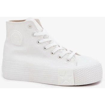 Big star shoes Дамски платнени маратонки на платформа Big Star BIG STAR SHOES | Byal | ЖЕНИ | 36