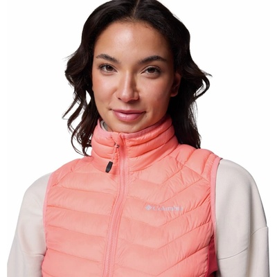 Columbia Powder Pass II Hybrid Vest W 2126132685 alpenglow/daredevil