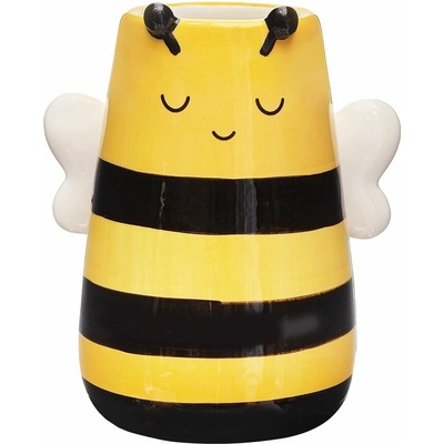 Žltá váza z dolomitu (výška 10,5 cm) Bee – Sass & Belle