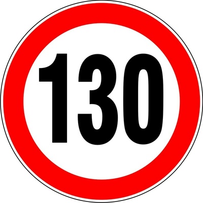 RAFO Samolepka Nejvyšší rychlost 10, 15, 20 - 300, průměr 15 cm Varianta: 130