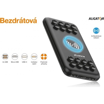 Aligator Savelock 10000 mAh černá PBW1000BK