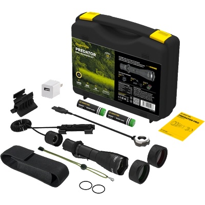 ArmyTek Predator Pro Magnet USB Разширен тактически комплект, топло бял (F07302W)