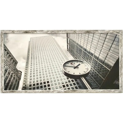 Bondecor Obraz v rámu tisk na papír lepený na MDF desku, 50x100 cm, 2-Město