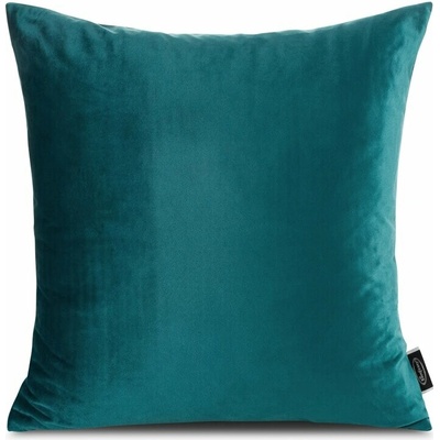 Takoy MADIE tmavá tyrkysová z hladkého zamatu-HF-450937 45 x 45 cm