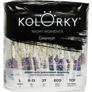 KOLORKY Night Moments noční jednorázové eko vesmír L 8-13 kg 27 ks