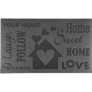 ESSCHERT DESIGN BEST FOR BOOTS nápisy šedá 75 x 45 cm