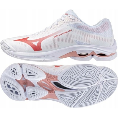 Mizuno Wave Lightning Elite W White/Rose Elegance/Lava Falls – Zboží Mobilmania