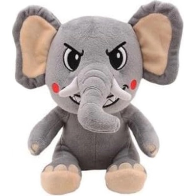 Johntoy Плюшена играчка Johntoy - Break Out Zoo, слон, 24 cm (30052 B)