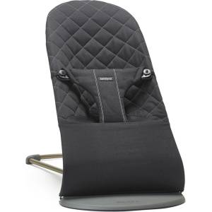 BabyBjörn Бебешки шезлонг BabyBjorn - Bliss, Woven Classic Quilt, Black (1814-006116) - ozone