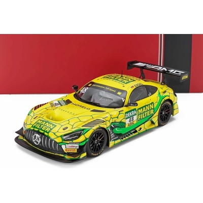 IXO MODELS MERCEDES BENZ AMG GT3 EVO TEAM LANDGRAF N 48 DTM SEASON 2023 MARO ENGEL YELLOW 1:18