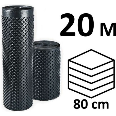 Nopová fólie do vyvýšených záhonů výška 80 cm x 20 m