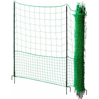 Nevodivá zelená ohradníková síť s brankou pro drůbež, délka 24 m, výška 112 cm – Hledejceny.cz