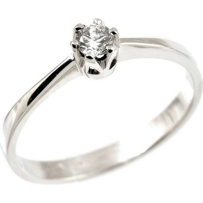 Šperky NM Dámský zásnubní prsten s briliantem 1811