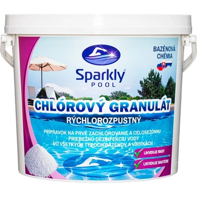Sparkly POOL Chlórový granulát 3 kg