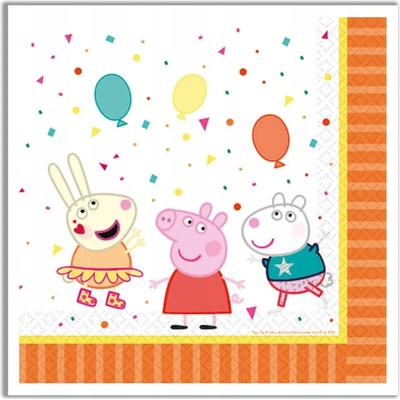 Javoli servítky Prasiatko Peppa 33x33cm 16ks