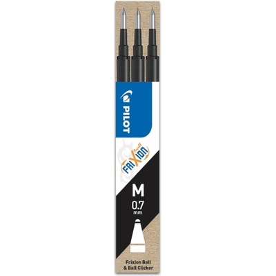Pilot FriXion Náplň do gumovacího pera 07 / 0.35 mm černá - balení 3 ks (BLS-FR-7-B-S3)