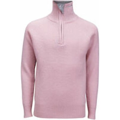 Rav Junior svetr Sweet Pink/Grey Melange