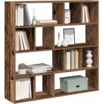 vidaXL Шкаф за книги/разделител на стаи Старо дърво 105x24x102 cm (855830)