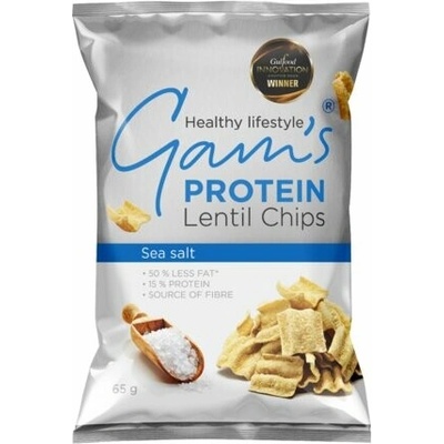 Gam's Proteín Lentil Chips Morská Soľ 65 g