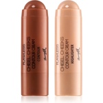 Barry M Chisel Cheeks кремообразен бронзант и озарител в стик duo balení 2x5 гр