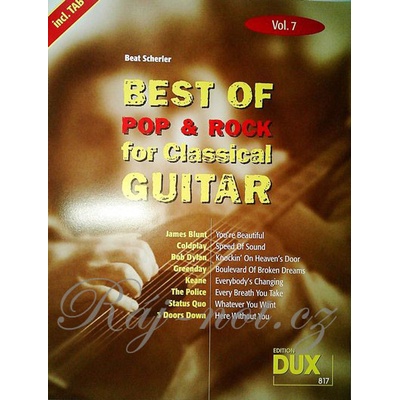 Best of POP & ROCK FOR CLASSICAL GUITAR 7 guitar + tab – Hledejceny.cz