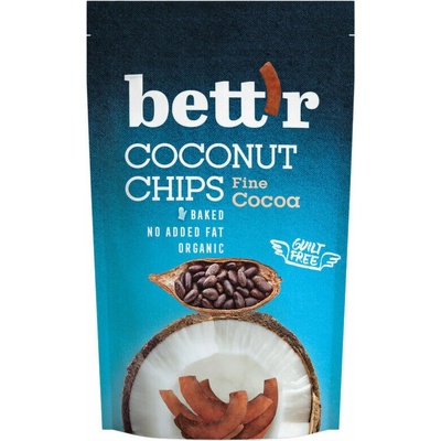 BETT´R Chipsy kokosové s kakaom 70 g