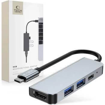 Tech-Protect TECH-PROTECT V2-HUB АДАПТЕР 4в1 сив