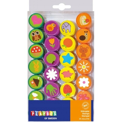 Playbox DIY PEČIATKY ZNAČKY PRE DETI 26 ks