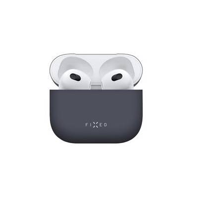 FIXED Ultratenké silikonové pouzdro Silky pro Apple Airpods 3, modré