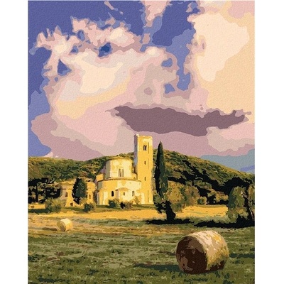 zuty Malování Podle Čísel Klášter Sant Antimo Itálie Ted Davis 40 x 50 Cm Plátno Rám