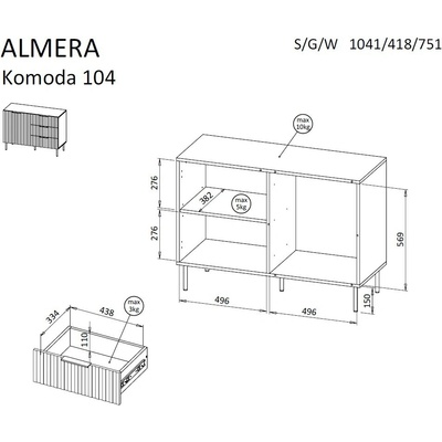 Cama Meble Almera