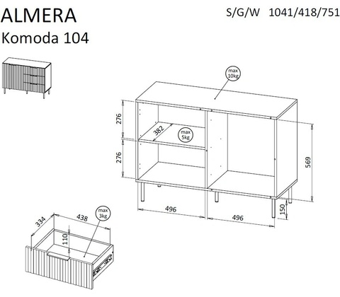 Cama Meble Almera