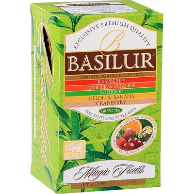 BASILUR Magic Fruits Green Assorted přebal 20 x 1,5 g