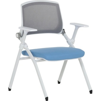 Bittel Посетителски стол Carmen 1706-1, до 150кг, дамаска, сгъваем, син (bt-3520916_1)