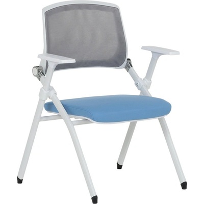 Bittel Посетителски стол Carmen 1706-1, до 150кг, дамаска, сгъваем, син (bt-3520916_1)