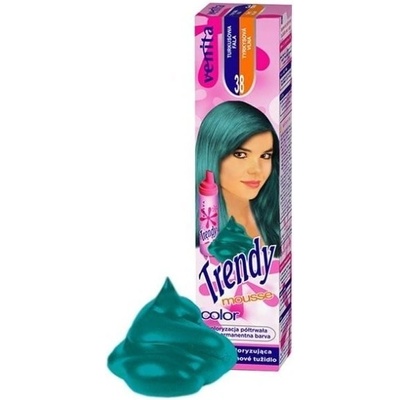 Venita Trendy farebné penové tužidlo na vlasy 38 farba tyrkysová 75 ml