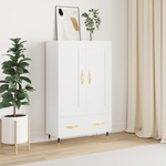 vidaXL Висок шкаф, бял, 69, 5x31x115 см, инженерно дърво (830300)