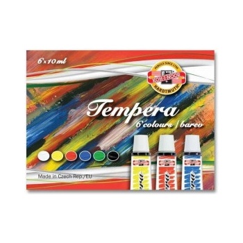 Koh i noor TEMPEROVÉ FARBY 10 FARIEB PO 10ML 1625S104