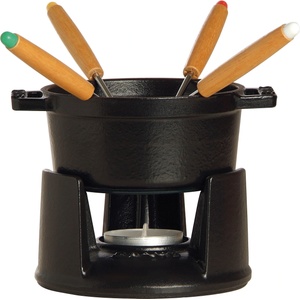 Staub Комплект за фондю Staub 10 см черен 8 части (40509-587-0)