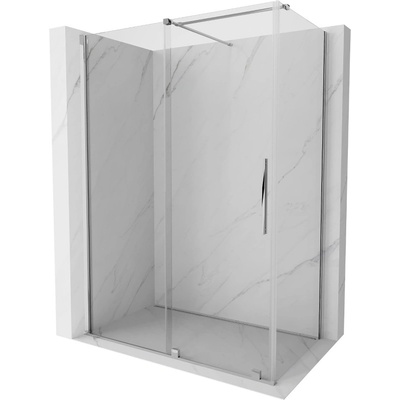 Mexen Velar плъзгаща душ кабина 150 x 85 см, прозрачна, хром - 871-150-085-01-01 (871-150-085-01-01)