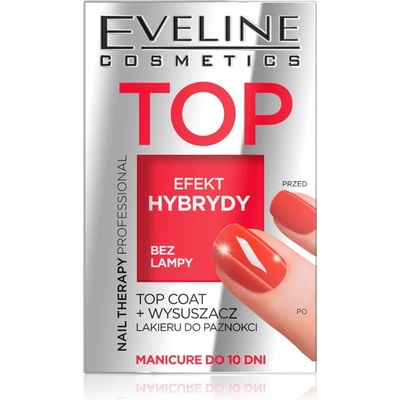 Eveline Cosmetics Nail Therapy Professional горен лак за нокти, ускоряващ изсъхването на лака 5ml