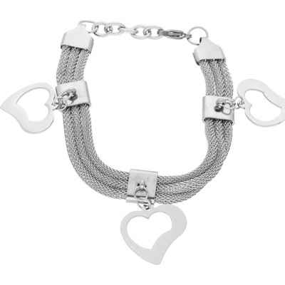 Ewena dámský náramek ocelový srdce CKR782