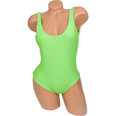 Цели бански в ярко зелено