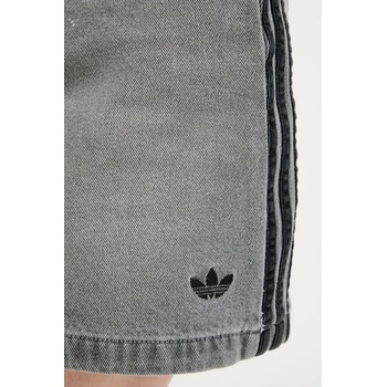 adidas Originals Дънкова пола adidas Originals Denim Mini Skt в сиво къса с кройка тип молив JW2657 (JW2657)