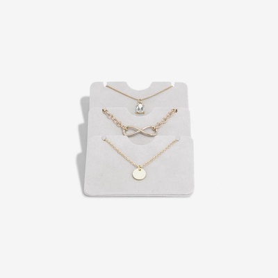 Stackers sada vložek na řetízky do boxu na šperky Pendant Necklace Accessory Set of 3 šedá 75918