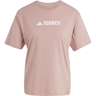 adidas Дамска тениска Adidas Terrex Classic Logo T-Shirt Womens - Warm Clay