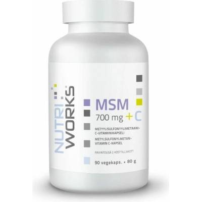 NutriWorks MSM 700mg + C 90 kapsúl